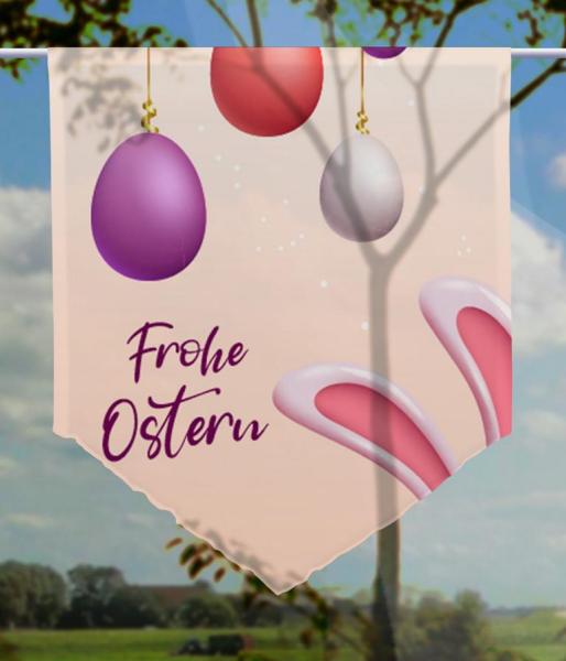 Ostern in rosa, Scheibenhänger spitz